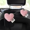 Милое Ретро Красное Сердце Автомобильное Мусорное Ведро Сзади Для Спинки Сиденья Подголовник Подвесной Органайзер Мусор Кожаная Сумка для Хранения Автоаксессуары