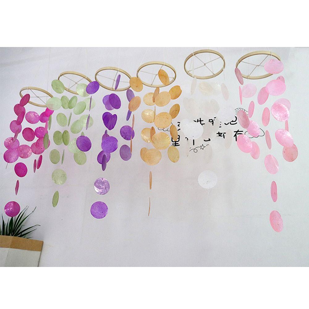 Home Decoration Shell Wind Chime Natural Shell Dream Catchers Ornament Garden Wind Chimes  Home