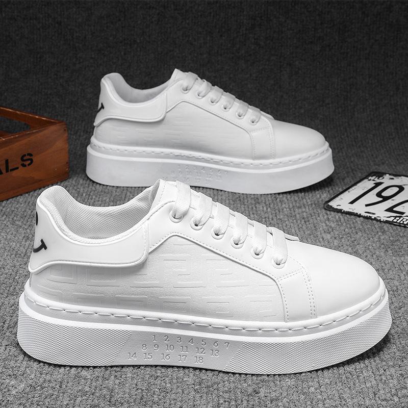 New Autumn Spring and Autumn McQueen Low-top Little White Shoes Men's Trendy Shoes Casual Board Shoes Trendy Brand Advanced Sense