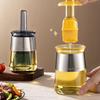 270ML Oil Dispenser Bottle with Silicone Brush Oil Control Stay Healthy Glass Oil Container