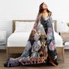Warm Soft Blanket Decorative Frieren Beyond Journey's End Throw Blanket  Flannel Bedspread For Couch Chair Funny Sofa Bed Cover