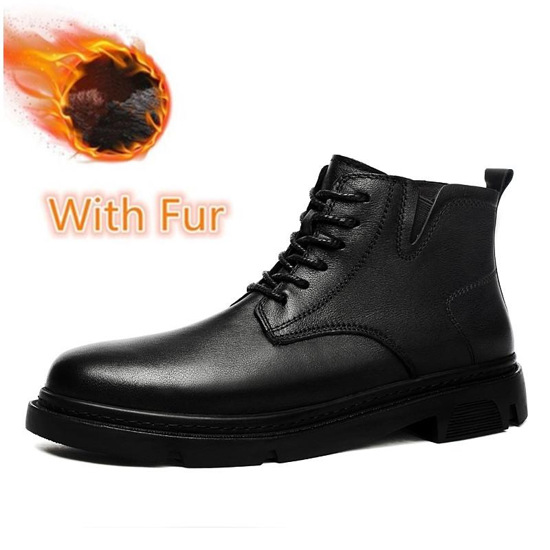 Модные зимние ботинки, новая брендовая мужская обувь с высоким верхом, стильная обувь из натуральной кожи крокодила, мужские деловые ботильоны, классические зимние ботинки