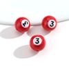 16mm Acrylic Billiard Ball Number Beads, Pool Ball Style Loose Spacer Beads for DIY Bracelet Necklace Jewelry Making Supplies