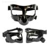 Elastic Strap Basketball Face Mask Black/Clear Nose Protector  Basketball Sports