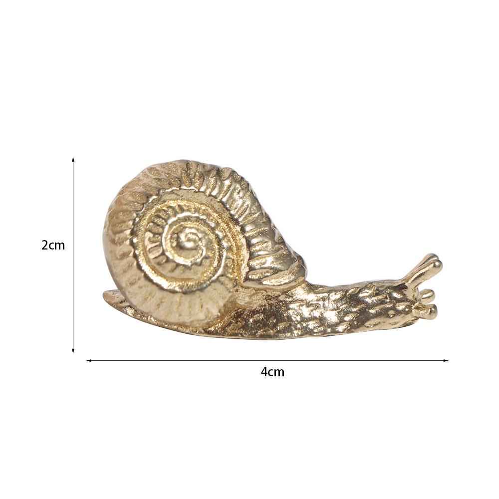 Luxury Cabinet Door Knobs Retro Wardrobe Drawer Pulls Trendy Snail Brass Handle  Dresser