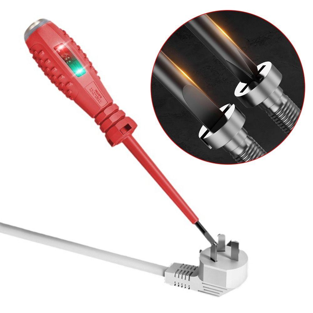 Word/Cross Electric Tester Pen with Indicator Voltage Detector Voltage Sensor Pen Household