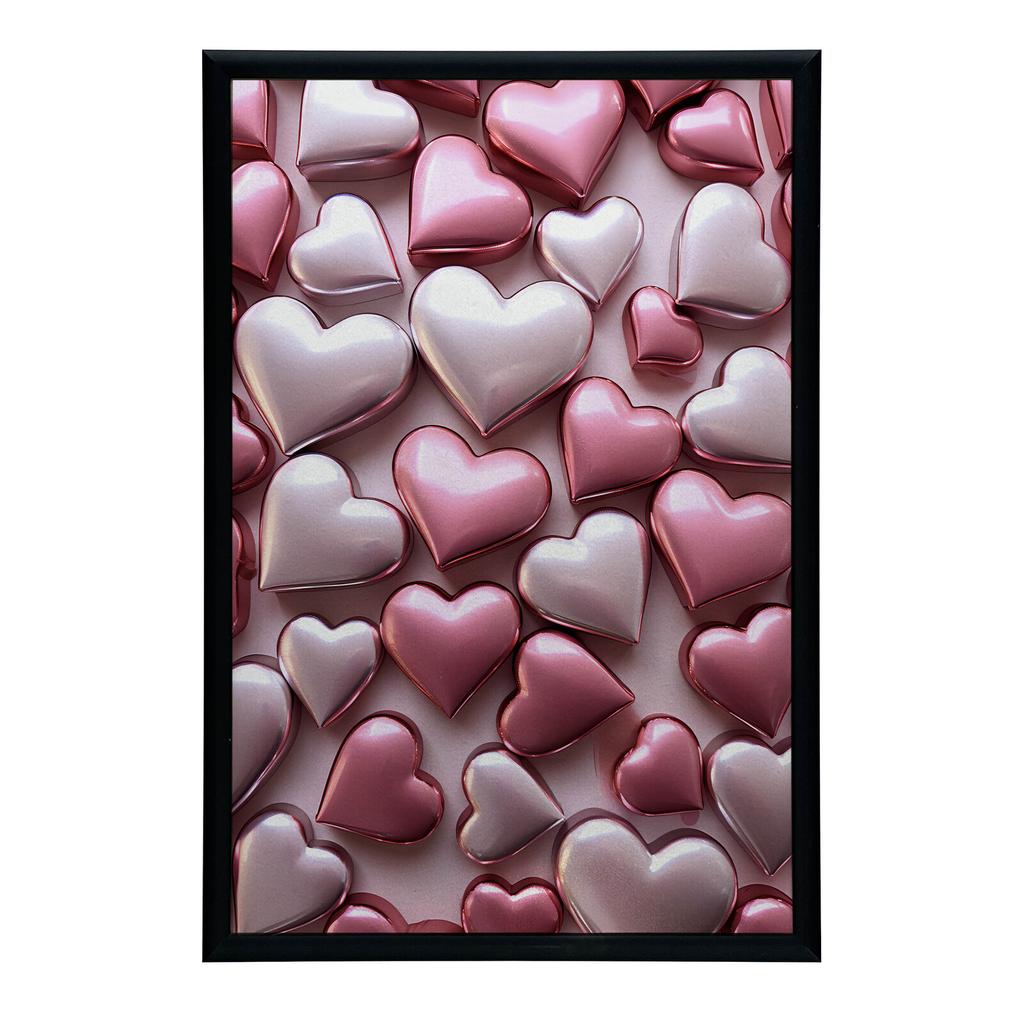Romantyczna Magia Różu Romantyczna Magia Różu, 50X70 Cm, Rama Drewniana Jasny Dąb, Papier Matowy 230 Gsm