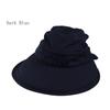 Summer Fashion Korean Style Bowknot Big Visor Cap Color Matching Beach Sun Hat