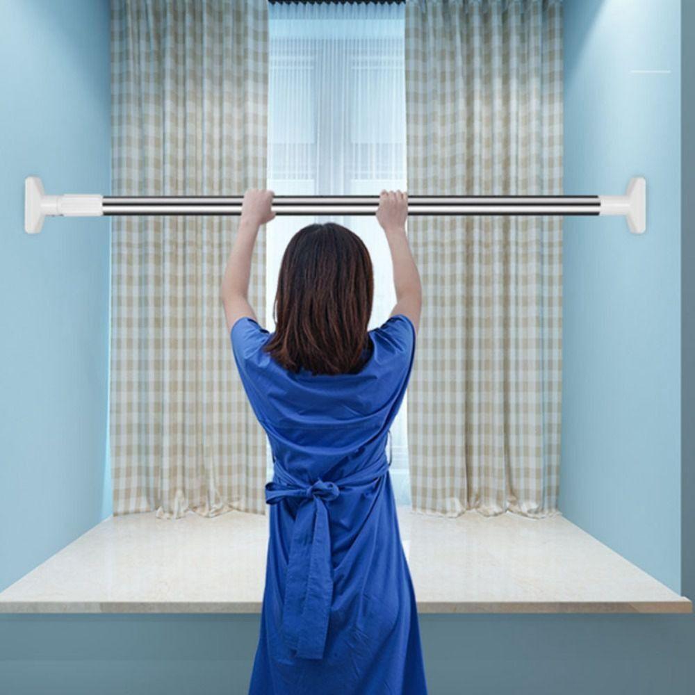 Гардеробная стойка-органайзер без перфорации, штанга для одежды, вешалка для сушки одежды, кронштейн для карниза для штор