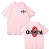 Футболка с круглым вырезом с графикой в стиле Fitness Olympia Унисекс Футболка с коротким рукавом Высококачественные Футболки с графикой Y2k Tee