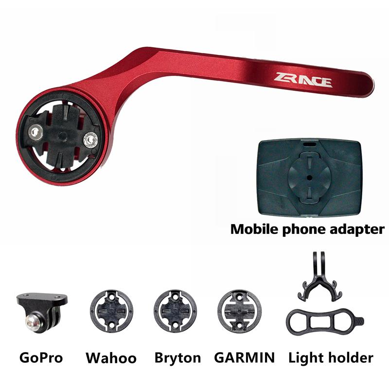 ZRACE Bicycle Computer Out front Mount Holder for integrated handbar/Stem/handbar,iGPSPORT / Garmin/Bryton/GoPro/Mobile phone