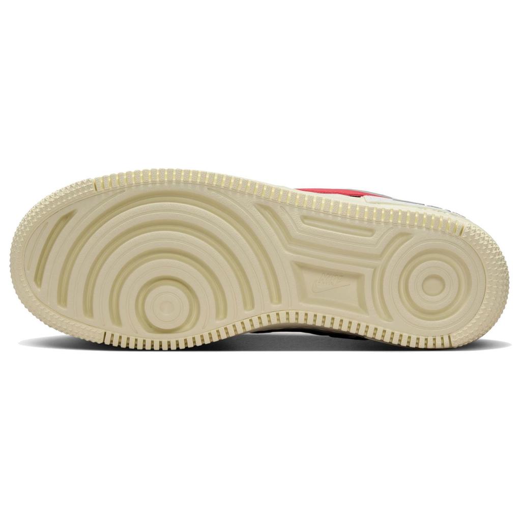 Новые женские кроссовки Nike Air Force 1 Low Shadow Бело-серебристые Красный для зала FN6335-100