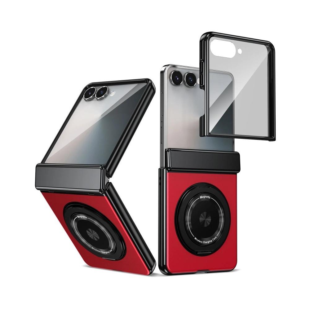 Вращающийся на 360 градусов магнитный держатель-кольцо чехол для телефона для Samsung Galaxy Z Flip 7 FE 6 5 4 3 беспроводная зарядка защита шарнира крышка для защиты экрана