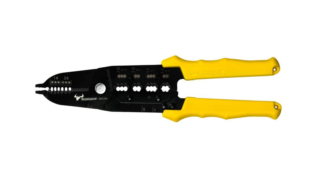 Tsunoda Electrician Skill Test Tool Set Set VVF Stripper with Mini Crimping Tool for Ring Sleeves 9-piece TS-E01S