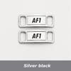NO.8 2Pcs Metal Shoelaces Buckle AF1 Shoe Decoration Suitable for All Shoes Sneakers Shoes Accessories Flat Shoelace Buckle