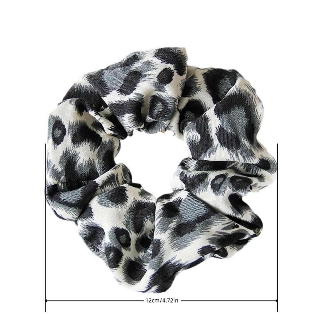 Leopard Print Scrunchies Hair Tie Hair Rope High Elasticity Elastic Hair Band Ponytail Holder Elegant Women Hair Accessories
