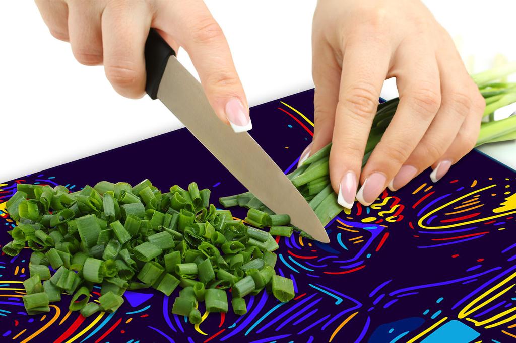 GLASS PROTECTIVE PLATE FOR STOVE 90X52 MUSIC