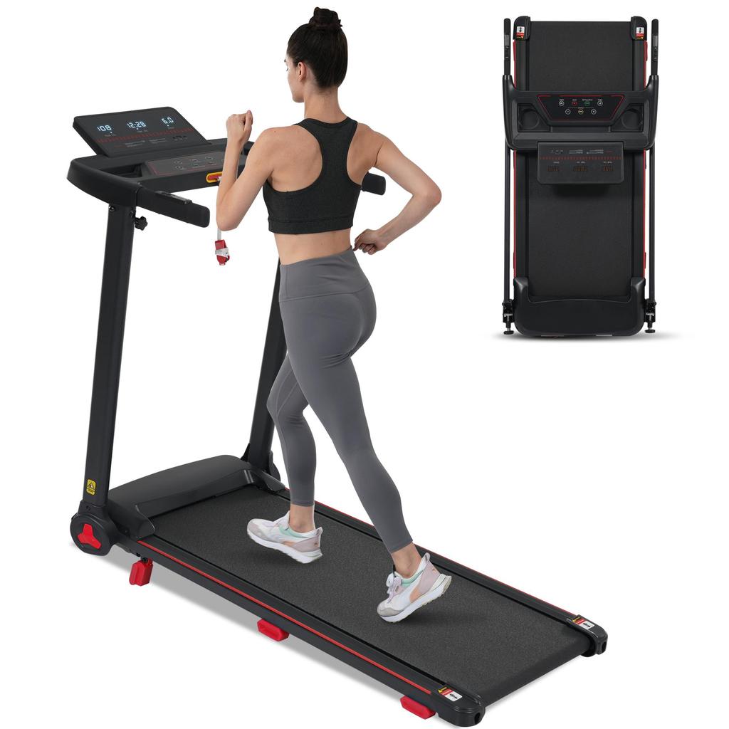 Foldable Treadmill with 8% incline, 3.0 HP, 14 km/h, Bluetooth, 12 programs