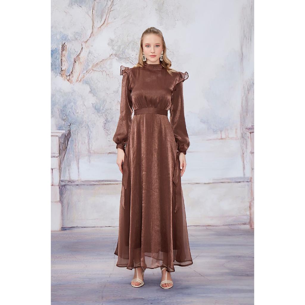 Темно-синее вечернее платье Mira