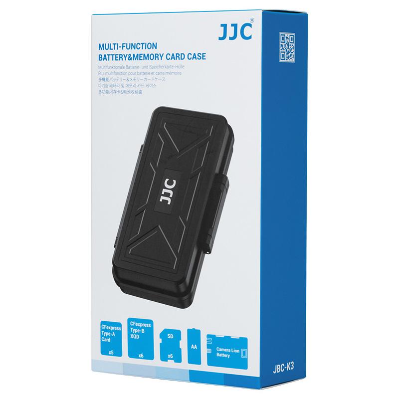JJC Camera Battery Memory Card Storage Case for 6 SD Card 6 CFexpress Type-B/XQD 5 CFexpress Type-A Cards 3 Camera Batteries