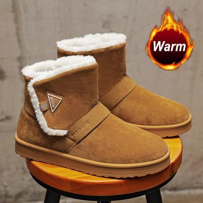 Мужские и женские австралийские ботинки для снега, повседневные кожаные ботинки, зимние теплые дизайнерские мужские кроссовки, мужские спортивные хлопковые туфли для мужчин 35~45
