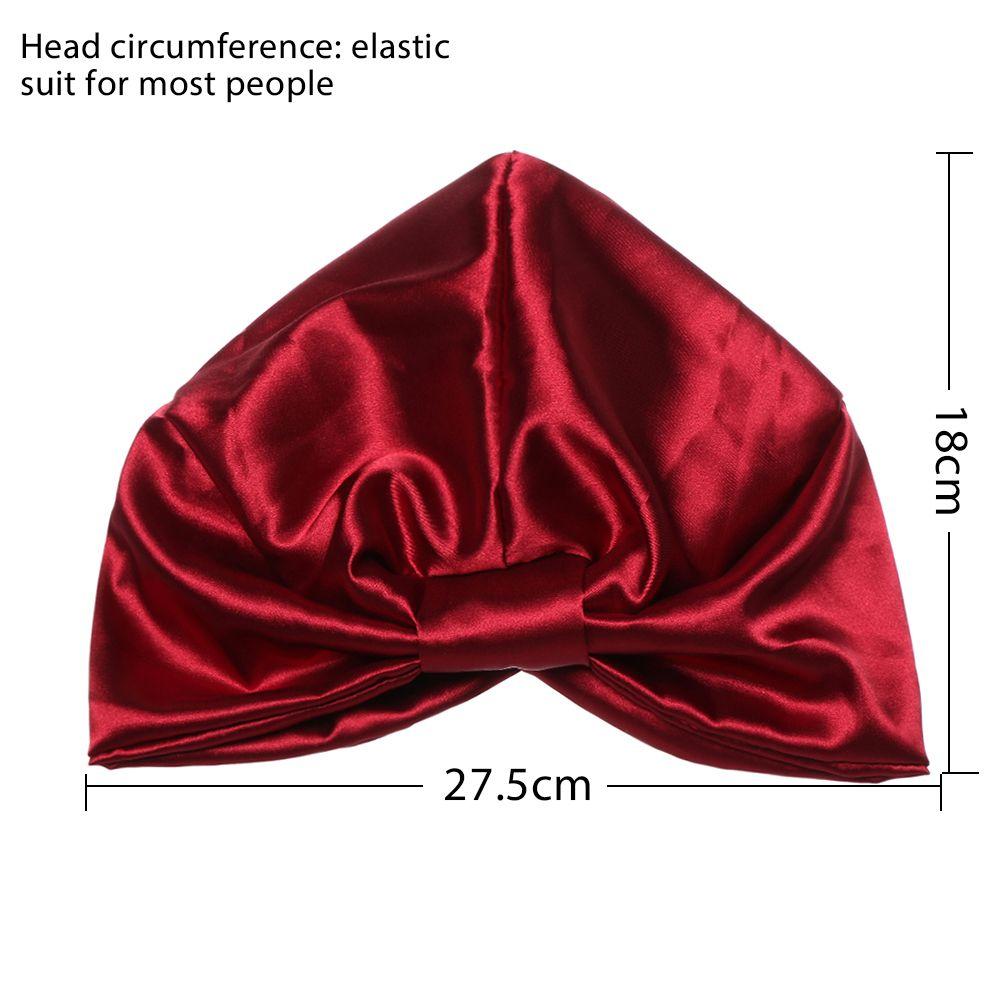 Мягкая шапочка-обертка для головы, шапка-тюрбан с сатиновой подкладкой, салонная шапочка, эластичная повязка для волос, ночная шапочка для сна