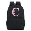 Back To School Rucksacks Trend Graphic Flower Alphabet Harajuku Style Trend Open-air Journey Knapsack Zip Laptop Bagpack