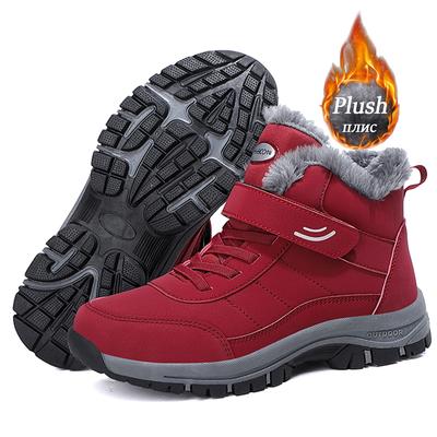2025 Нескользящие легкие хлопковые ботинки для женщин, зимние ботинки для женщин с плюшем и толстыми перьями утеплителя
