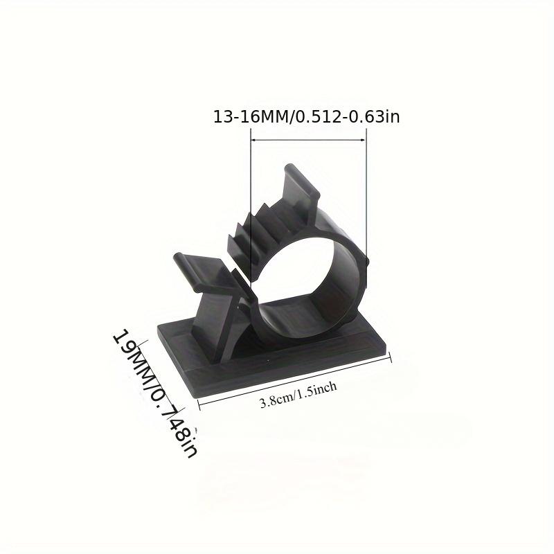 1 шт. Новые самоклеящиеся нейлоновые регулируемые кабельные зажимы, черные