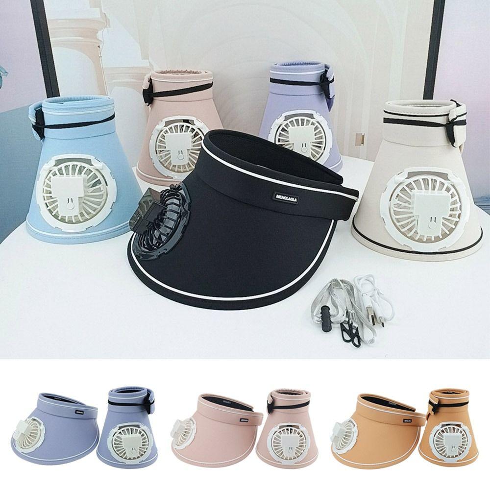 Широкополая шляпа от солнца с вентилятором и козырьками, уличная панама, мужская, женская