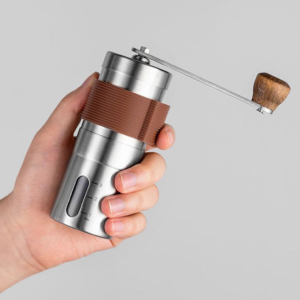 2Pcs Manual Coffee Bean Grinders Hand Crank Mill Grind Silicone Sleeve Household Manual Coffee Machine Accessories