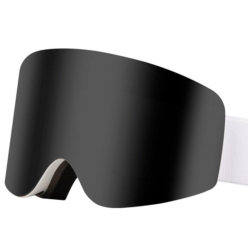 Magnetic Clip-on Ski Goggles With Double Lens Anti-Fog Windproof UV Protection Adults Fits Over Prescription Glasses