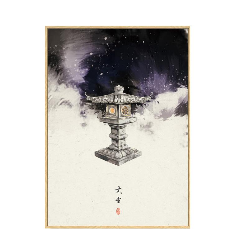 Китайская живопись на холсте для домашнего декора, 24 вида праздников, пейзажное настенное искусство, картины для гостиной, китайские постеры