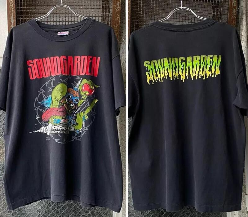 90s Soundgarden Band Retro 2 Side Classic Style Black Unisex Tshirt Reprint Unisex T-Shirt