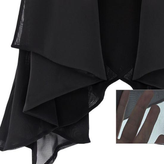 Scarf Collar Sleeveless Irregular Draped Hem Lace-up Vest Jacket Women Back