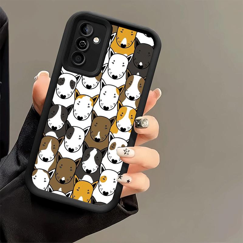 Bull Terrier Dog Cute Puppies Soft Phone Case for Samsung Galaxy A17 A16 A26 A36 A56 A15 A25 A35 A55 A14 A24 A34 A54 A13 A23 A33