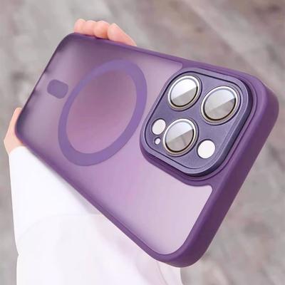 Матовый полупрозрачный чехол для телефона для iPhone 17 Air 16 15 14 13 12 11 Pro Max Plus для беспроводной зарядки Magsafe, чехол с защитой объектива
