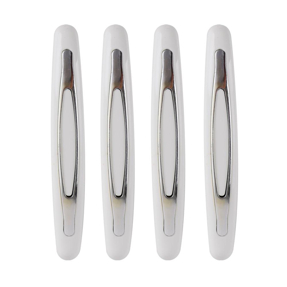 4 шт., противоударные полосы для дверей автомобиля, универсальные автоматические защитные полосы для кромок кузова, антицарапины, самоклеящиеся наклейки для автомобиля из АБС-пластика