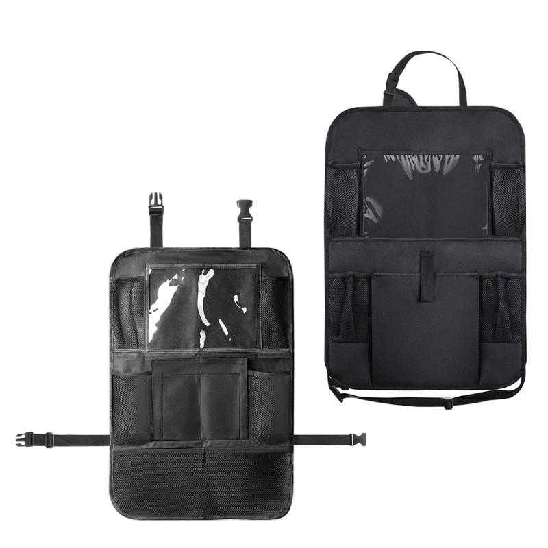 Auto Seat Back Storage Bag Protector Child Anti-Kick Clean Pad for Kids Toddlers