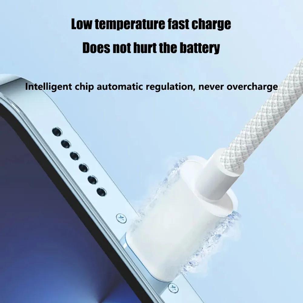 PD 20W USB C Cable for IPhone 14 13 12 11 Pro Max Xs 8 Plus IPad Wire 3A Fast Charging Cord Type C Data Cable for IPhone AONEZ