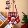 Cartoon Christmas Crossbody Bag Checkered Gifts Candy Bag Cute Christmas Handbag  Xmas Gift