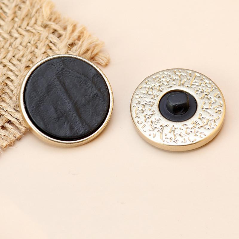 10pcs Pretty Plating Buttons Square Round Buttons Coat Windbreaker Sweater Accessories Various Styles DIY Sewing Supplies