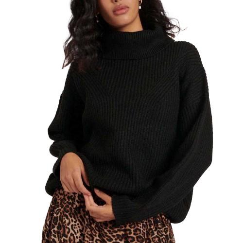 Женский удлиненный свитер с воротником-стойкой от Nobody´s Child