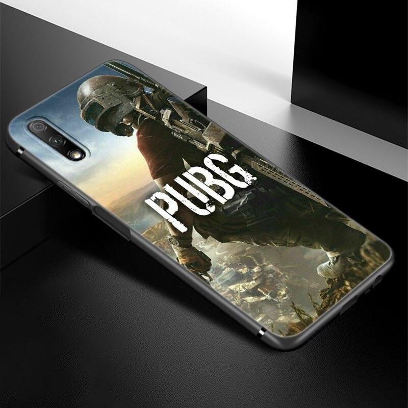 Модный чехол для игрового телефона PUBG для Huawei Honor 7A 8A 9X 20 Pro 8 10X Lite 9A 8C 9C 20E 7S 8S 20S 8X 10i 20i 30i, мягкий черный чехол