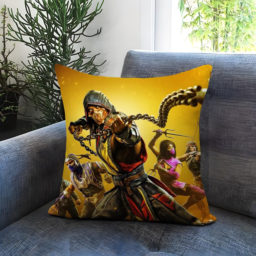 M-Mortal Kombat Наволочка Удобная Двусторонняя Наволочка Идеально для Автомобиля Дивана Спальни и Других Мест