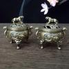 Tiger Incense Burner Metal Small Incense Burner Ornaments With Handle Yoga Meditation Home Decoration Ancient Style