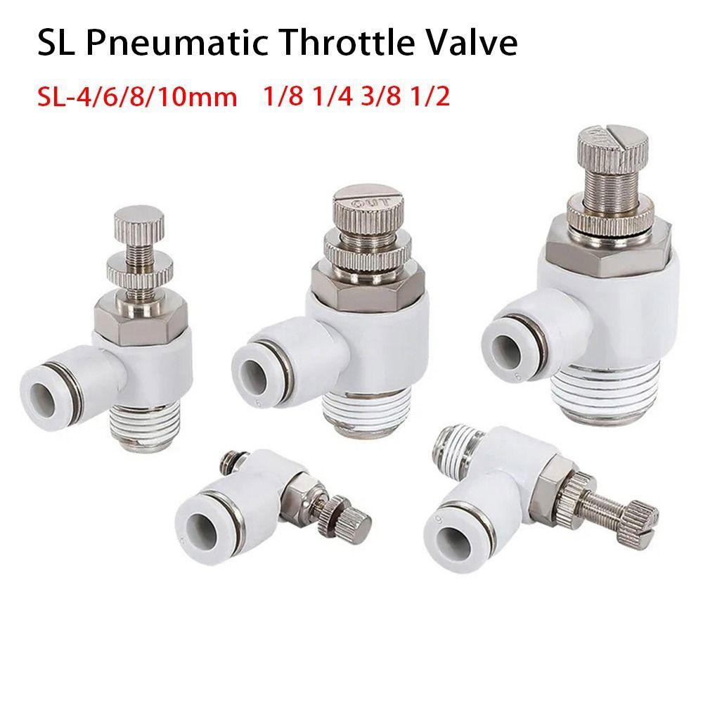1Pcs Pressure Control Tool Air Tube Connector Connector Fitting Speed Control Valve