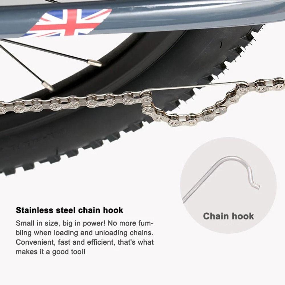 Device Stainless Steel Aid Accessories Bicycle Chain Hook Bike Repair Tool Connecting Accessories