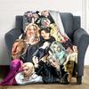 1Pc Pop Culture Icons Blanket Soft And Comfortable Casual Warm Camping Travel Christmas Halloween Xmas Gift M92456