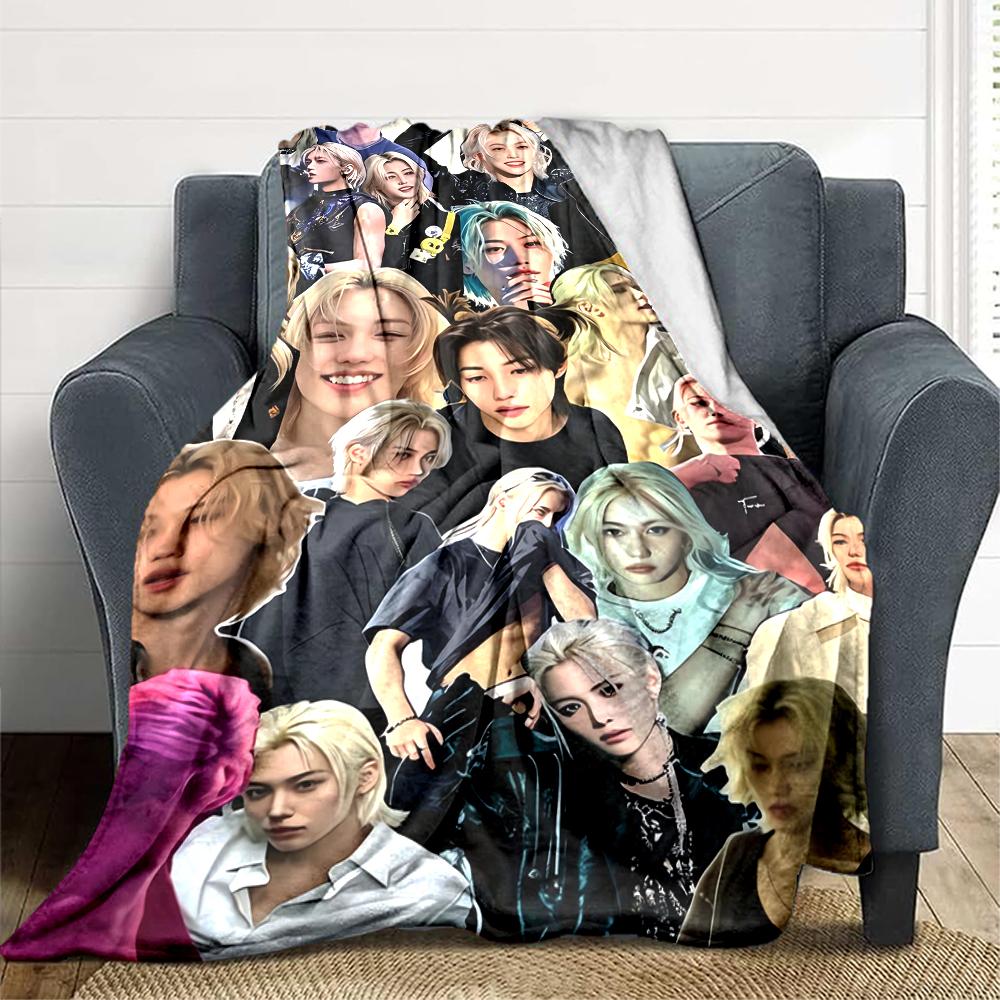 1Pc Pop Culture Icons Blanket Soft And Comfortable Casual Warm Camping Travel Christmas Halloween Xmas Gift M92456
